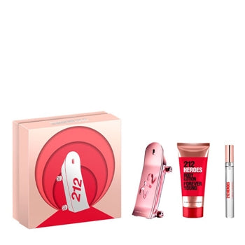 Carolina Herrera 212 Heroes Forever Young Gift Set 80ml EDP + 100ml Body Lotion + 10ml EDP - Bath & Body Gift Sets at MyPerfumeShop by Carolina Herrera