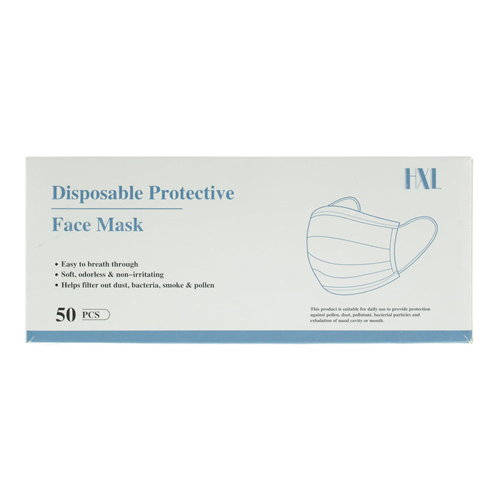 Hxl Disposable 3 Ply Face Mask 50pcs - Default Title - FACE MASK at MyPerfumeShop by Hxl