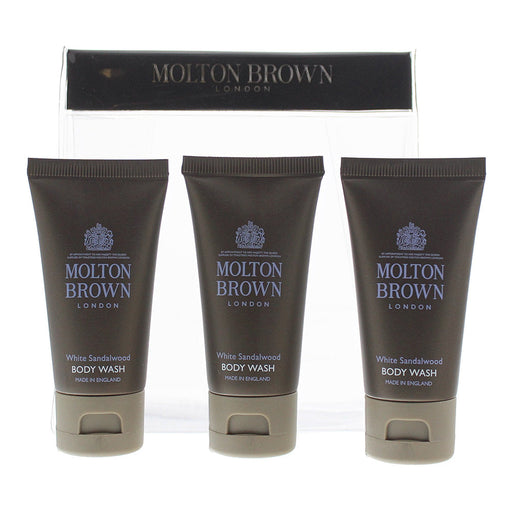 Molton Brown White Sandalwood Body Wash Gift Set 3 x 30ml - Gift Set at MyPerfumeShop by Molton Brown