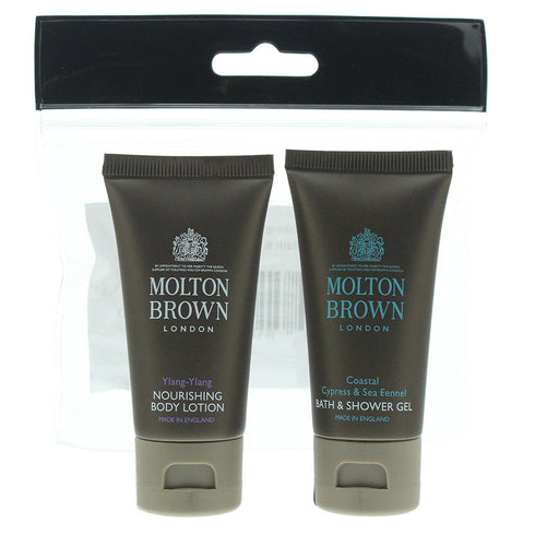 Molton Brown 2 Piece Gift Set: Coastal Cypress  Sea Fennel Body Wash 30ml - Ylang Ylang Body Lotion 30ml - Gift Set at MyPerfumeShop by Molton Brown