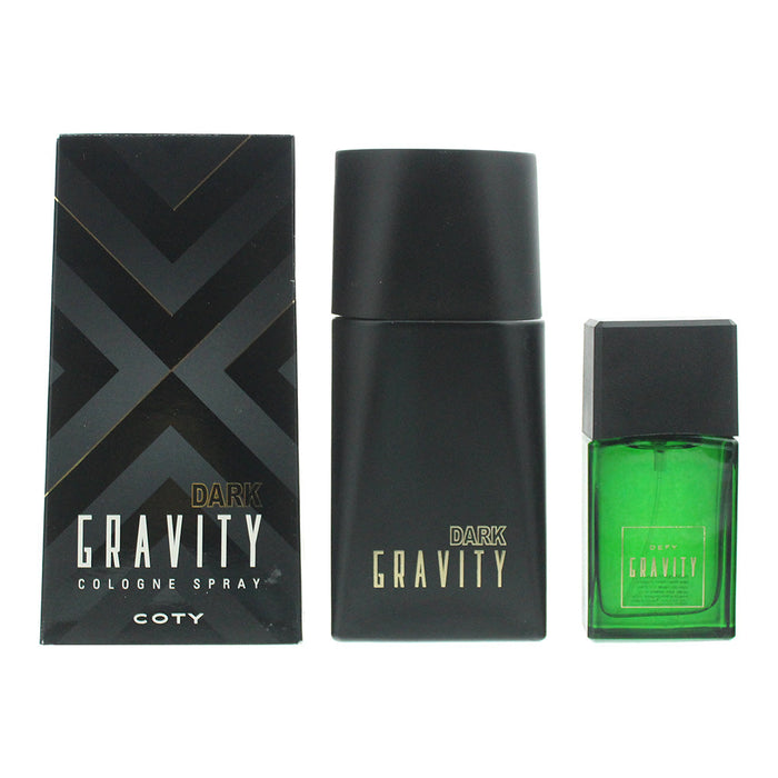 Coty Gravity 2 Piece Gift Set: Dark Gravity Cologne 100ml - Defy Gravity Cologne 30ml - Gift Set at MyPerfumeShop by Coty