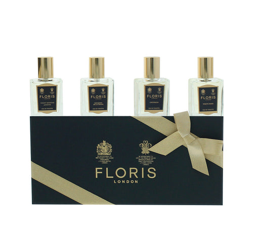 Floris Eau De Toilette 4 Piece Gift Set: Night Scented Jasmine Eau De Toilette 15ml - Bouquet De La Reine Eau De Toilette 15ml - White Rose Eau De - Fragrance at MyPerfumeShop by Floris London