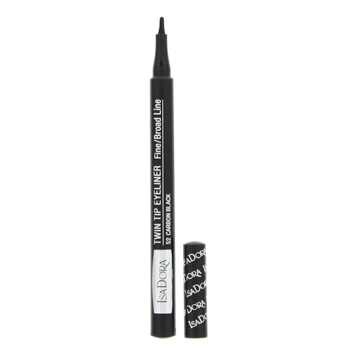 IsaDora Twin Tip Eyeliner 1ml - 52 Carbon Black - Cosmetics at MyPerfumeShop by IsaDor