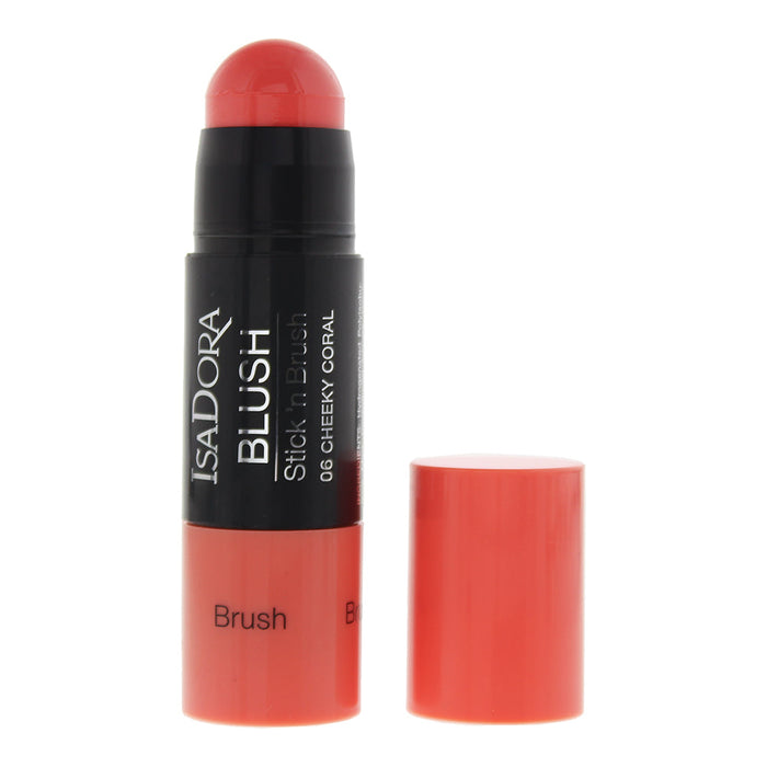 Isadora Blush Stick 'N Brush 06 Cheeky Coral Blush 7.2g - Blushes at MyPerfumeShop by ISADORA