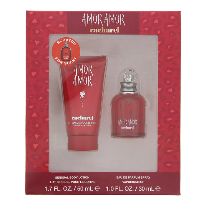 Cacharel Amor Amor 2 Piece Gift Set: Eau De Toilette 30ml - Body Lotion 50ml - Gift Set at MyPerfumeShop by Cacharel