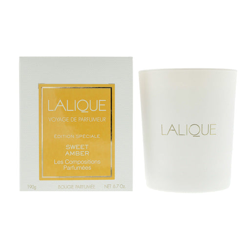 Lalique Les Compositions ParfumÈes Sweet Amber Candle 190g - Candle at MyPerfumeShop by Lalique