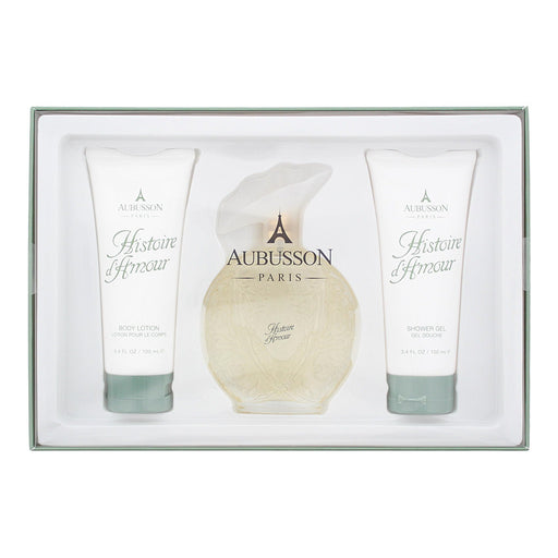 Aubusson Historie d'Amour Gift Set 100ml EDP + 100ml Body Lotion + 100ml Shower Gel - Eau de Parfum at MyPerfumeShop by Aubusson