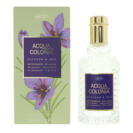 Mäurer & Wirtz 4711 Acqua Colonia Saffron & Iris Eau de Cologne 50ml Spray - Eau de Cologne at MyPerfumeShop by Mäurer & Wirtz