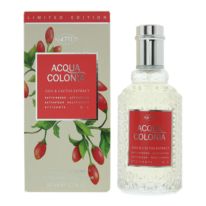 Mäurer & Wirtz 4711 Acqua Colonia Goji & Cactus Extract Eau de Cologne 50ml Spray - Eau de Cologne at MyPerfumeShop by Mäurer & Wirtz