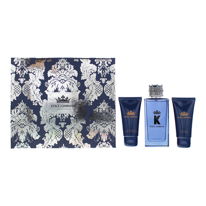 Dolce  Gabbana K 3 Piece Gift Set: Eau De Parfum 100ml - Aftershave Balm 50ml - Shower Gel 50ml - Sets at MyPerfumeShop by Dolce Gabbana