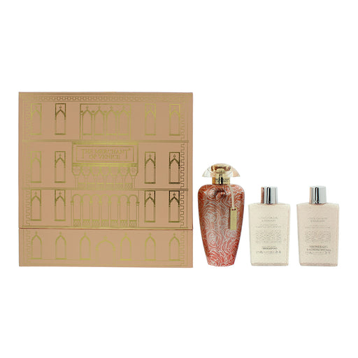 The Merchant Of Venice Rosa Moceniga 3 Piece Gift Set: Eau De Parfum 100ml - Shampoo 80ml - Shower Gel 80ml - Beauty at MyPerfumeShop by The Merchant Of Venice