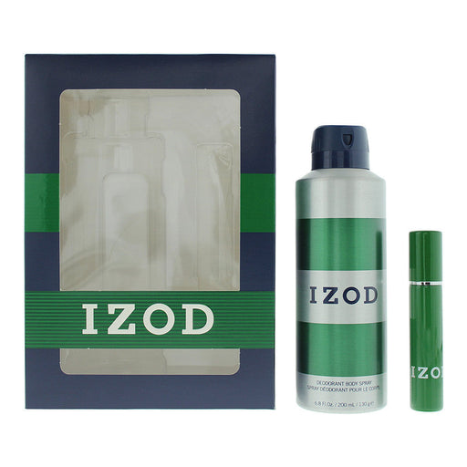 Izod Green Gift Set 15ml EDT + 200ml Body Spray - Eau de Toilette at MyPerfumeShop by Izod