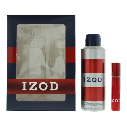 Izod Red Gift Set 15ml EDT + 200ml Body Spray - Eau de Toilette at MyPerfumeShop by Izod