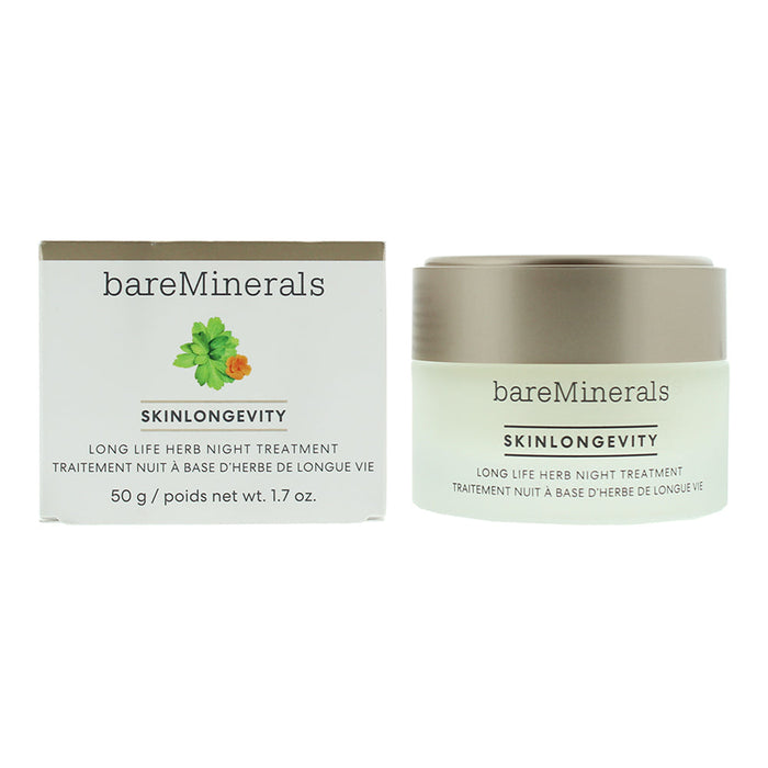 Bare Minerals Skinlongevity Long Life Herb Night Treatment Cream 50ml - Creams at MyPerfumeShop by Bare Minerals