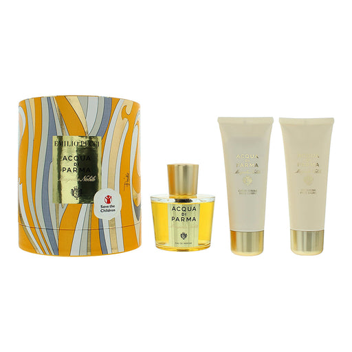 Acqua Di Parma x Emilio Pucci Magnolia  Nobile  3 Piece Gift Set: Eau De Parfum 100ml - Bath  Shower Gel 75ml - Deodorant Spray 50ml - Fragrances at MyPerfumeShop by Acqua Di Parma