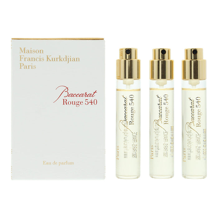 Maison Francis Kurkdijan Baccarat Rouge 540 Eau De Parfum 3 x 11ml - Eau De Parfum at MyPerfumeShop by Maison Francis Kurkdjian