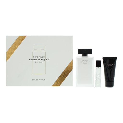 Narciso Rodriguez Pure Musc For Her 3 Piece Gift Set: Eau De Parfum 100ml - Eau De Parfum 10ml - Body Lotion 50ml - Gift Set at MyPerfumeShop by Narciso Rodriguez