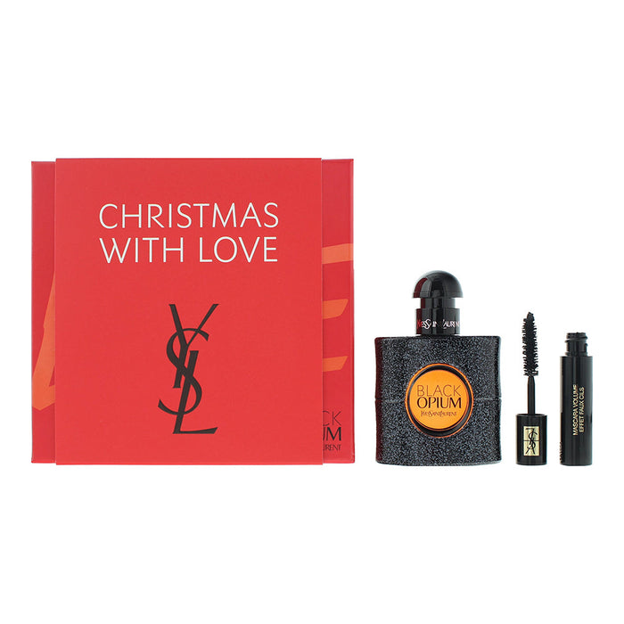 Yves Saint Laurent Black Opium 2 Piece Gift Set: Eau De Parfum 30ml - Mini Mascara - Sets at MyPerfumeShop by Yves Saint Laurent