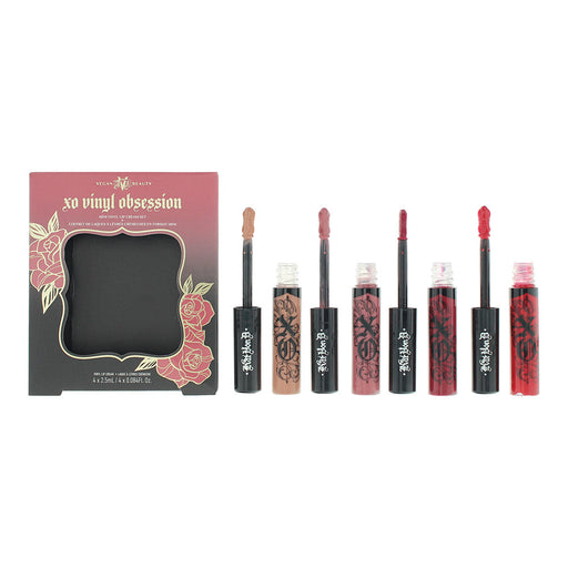 KVD Xo Vinyl Obsession Blossom/Carnation/Tulip/Hollyhock Lipstick Gift Set 4 X 2.5ml - Lip Glosses at MyPerfumeShop by Kvd