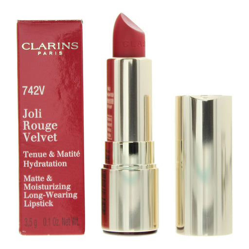 Clarins Joli Rouge Velvet 742V Lipstick 3.5g - Lipstick at MyPerfumeShop by Clarins