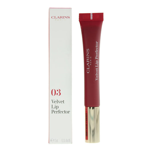 Clarins Velvet 03 Velvet Red Lip Perfector 12ml - Lip Perfector at MyPerfumeShop by Clarins