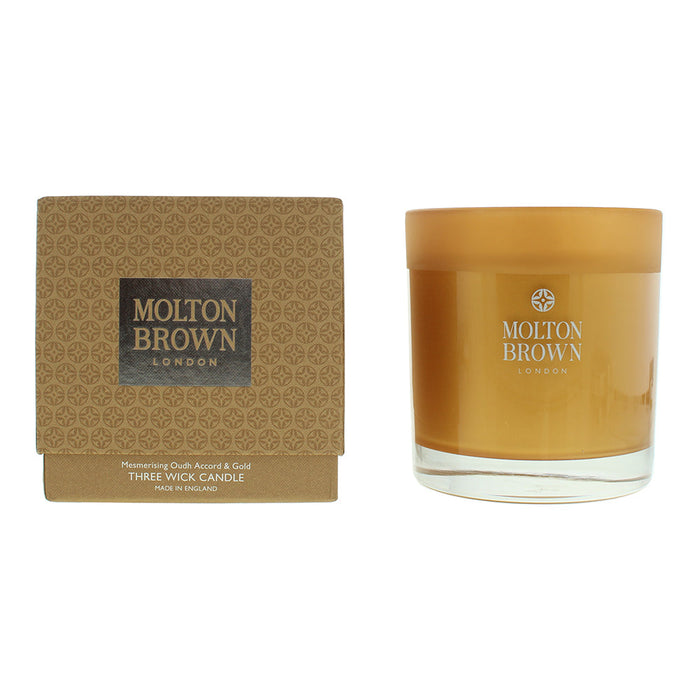 Molton Brown Mesmerising Oudh Accord  Gold Candle 480g - Wicks at MyPerfumeShop by Molton Brown