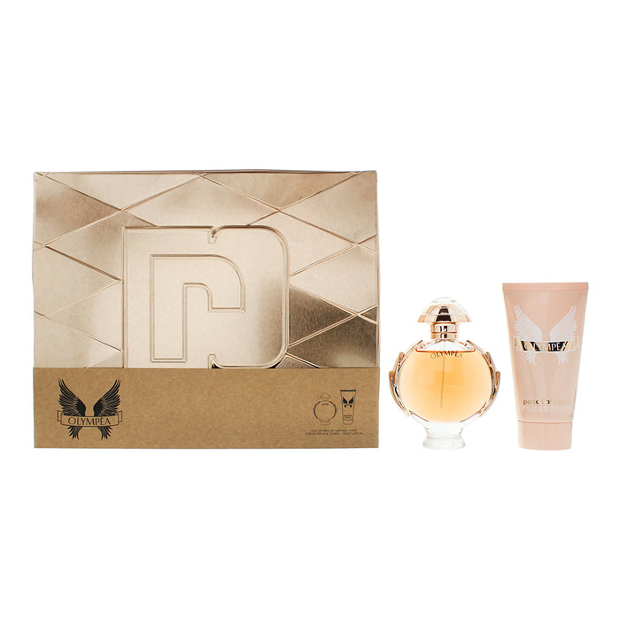 Paco Rabanne Olympéa 2 Piece Gift Set: Eau De Parfum 50ml - Body Lotion 75ml - Eau de Perfume at MyPerfumeShop by Paco Rabanne