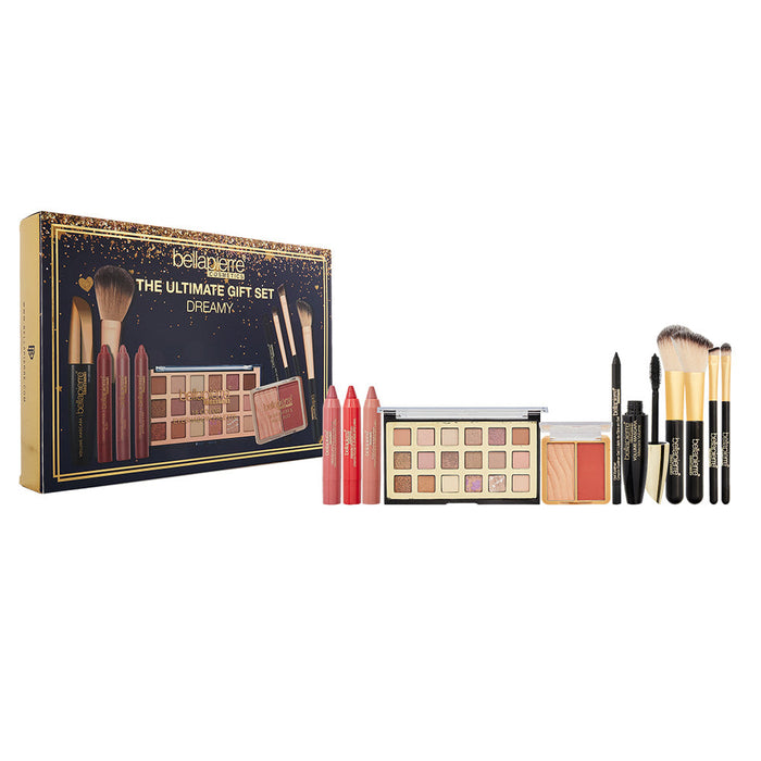 Bellapierre Cosmetics Ultimate Gift Set Dreamy 11 Piece Gift Set: Eye Palette 9g - 3 x Lipstick 2g - Mascara 9ml - Highlighting Palette 4.8g - Eye Lin -  at MyPerfumeShop by Bellapierre Cosmetics