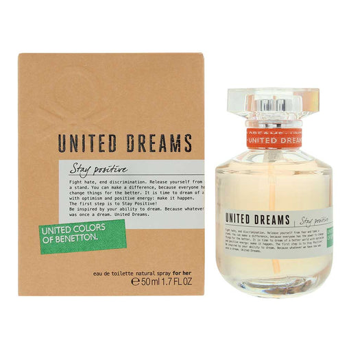 Benetton United Dreams Stay Positive Eau de Toilette 50ml - Eau De Toilette at MyPerfumeShop by United Colors of Benetton