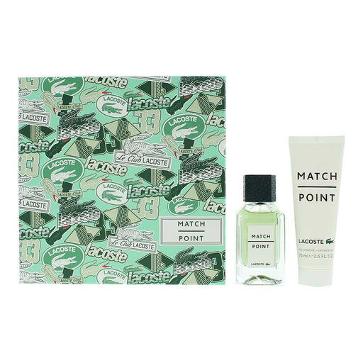 Lacoste Match Point 2 Piece Gift Set: Eau de Toilette 50ml - Shower Gel 75ml - Fragrance at MyPerfumeShop by Lacoste