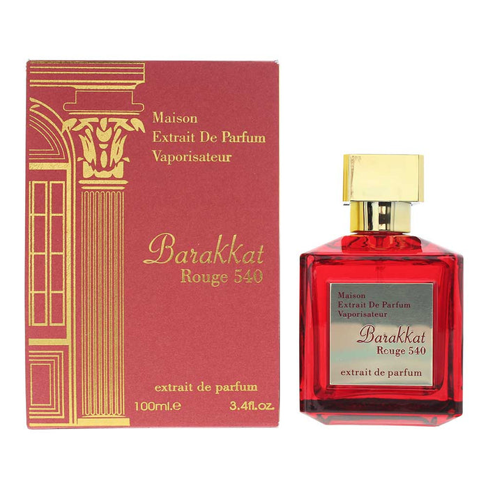 Maison Barakkat Rouge 540 Red Extrait de Parfum 100ml - Extrait De Parfum at MyPerfumeShop by Maison