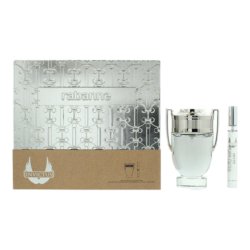 Paco Rabanne Invictus 2 Piece Gift Set: Eau de Toilette 100ml - Eau de Toilette 10ml - Fragrance at MyPerfumeShop by Paco Rabanne