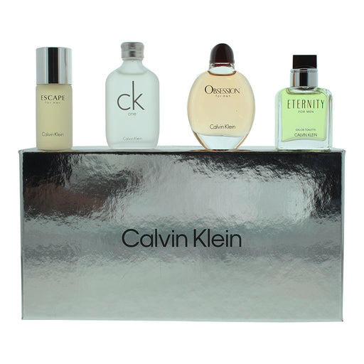 Calvin Klein Men Mini 4 Piece Gift Set: Eau de Toilette 4 x 15ml - Fragrance at MyPerfumeShop by Calvin Klein