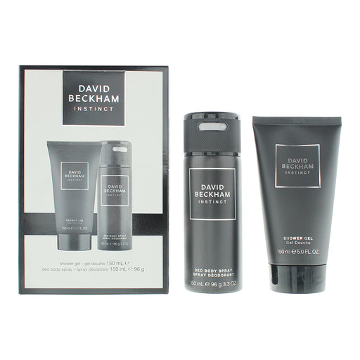 David Beckham Instinct 2 Piece Gift Set: Shower Gel 150ml - Deodorant Spray 150ml - Sets & Kits at MyPerfumeShop by David Beckham