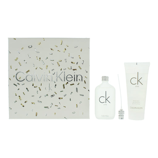 Calvin Klein Ck One 2 Piece Gift Set: Eau de Toilette 50ml - Shower Gel 100ml - Eau de Toilette at MyPerfumeShop by Calvin Klein