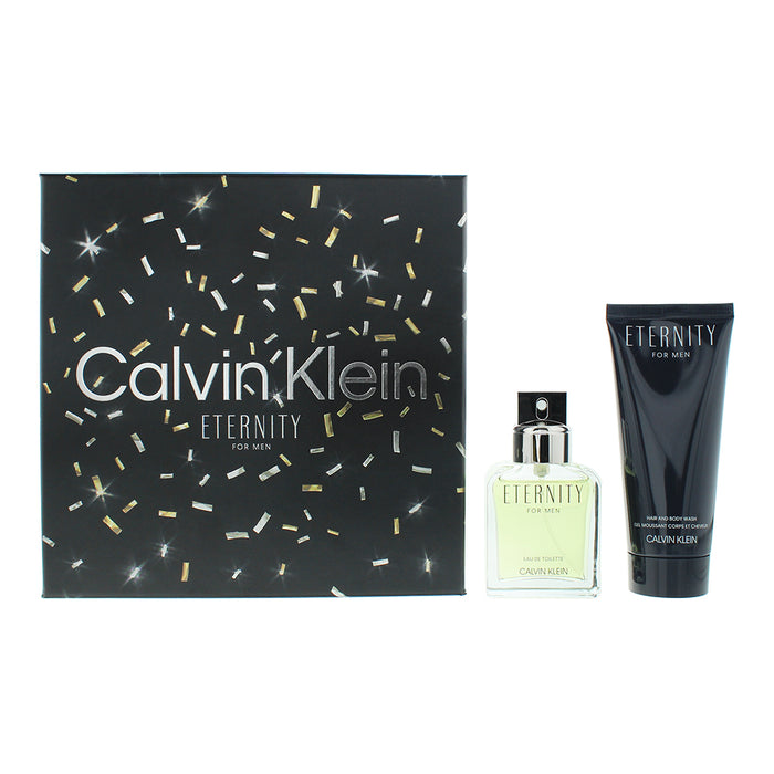 Calvin Klein Eternity For Men 2 Piece Gift Set: Eau de Toilette 50ml - Shower Gel 100ml - Eau de Toilette at MyPerfumeShop by Calvin Klein