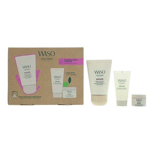 Shiseido Waso Invisible Pore Care 3 Piece Gift Set: Moisturiser 15ml - Cleanser - Gift Set at MyPerfumeShop by Shiseido