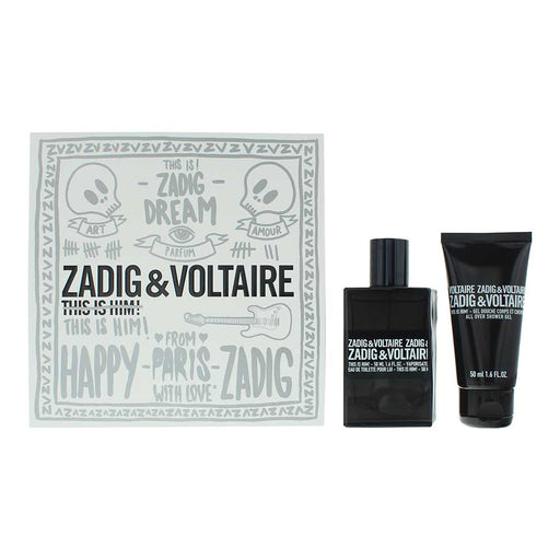 Zadig  Voltaire This Is Him! 2 Piece Gift Set: Eau de Toilette 50ml - Shower Gel 50ml - Fragrance at MyPerfumeShop by Zadig Voltaire