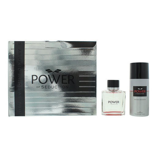 Antonio Banderas Power Of Seduction 2 Piece Gift Set: Eau de Toilette 100ml - Deodorant Spray 150ml - Gift Set at MyPerfumeShop by Antonio Banderas