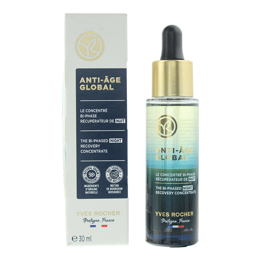 Yves Rocher Anti Age Global The Bi-Phased Night Recovery Concentrate Serum 30ml - Serum at MyPerfumeShop by Yves Rocher