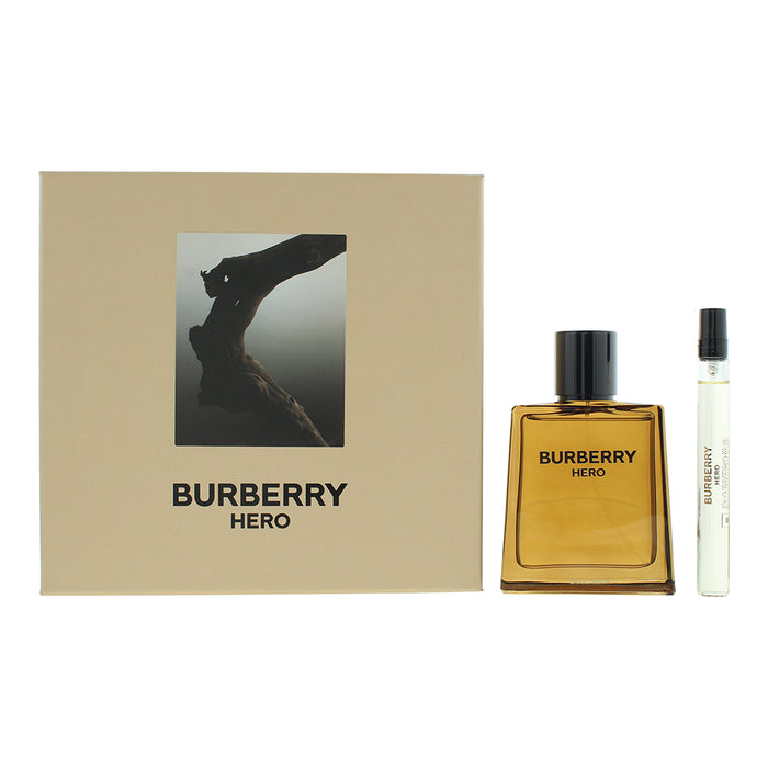 Burberry Hero 2 Piece Gift Set: Eau de Parfum 100ml - Eau de Parfum 10ml - Default Title - Sets at MyPerfumeShop by Burberry