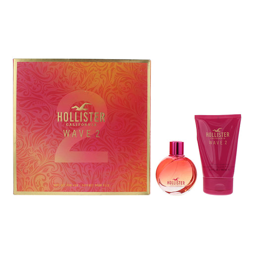 Hollister Wave 2 Piece Gift Set: Eau de Parfum 50ml - Body Lotion 100ml - Default Title - Gift Set at MyPerfumeShop by Hollister