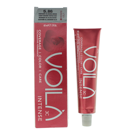 Intercosmo Voilà 3C Intense 5.86 Light Brown Toffee Red Hair Colour 60ml - Default Title - Hair Colour at MyPerfumeShop by Intercosmo Voilà