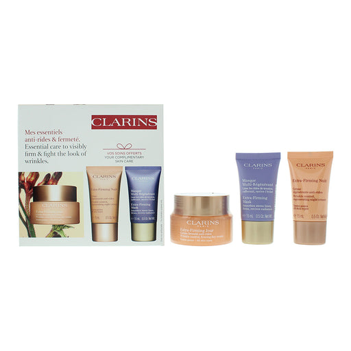 Clarins Extra-Firming 4 Piece Gift Set: Day Cream 50ml - Night  Cream 15ml - Fac - Default Title - Gift Set at MyPerfumeShop by Clarins