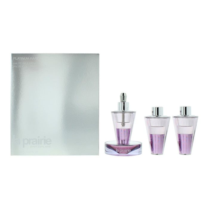 La Prairie Platinum Rare Haute-Rejuvenation Protocol 3 Piece Gift Set: Treatment - Default Title - Gift Set at MyPerfumeShop by La Prairie