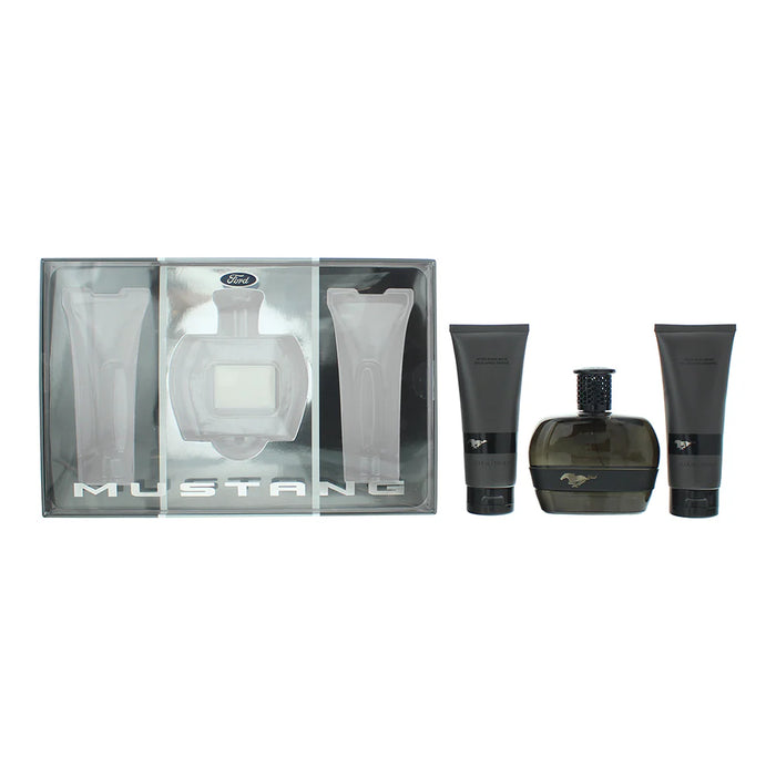 Men’s Grooming Gift Set: Eau de Toilette, Aftershave Balm, and Hair & Body Wash