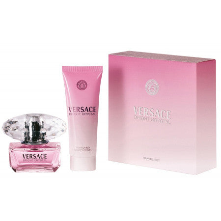 Versace Bright Crystal Gift Set 30ml EDT + 50ml Body Lotion - Fragrance at MyPerfumeShop by Versace