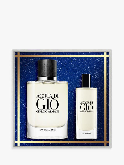 Giorgio Armani Acqua Di Gio For Men - 75ml Eau De Parfum Spray + 15ml Eau De Parfum Spray Set - Mens Giftsets at MyPerfumeShop by Giorgio Armani