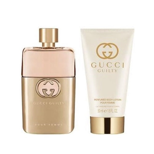 Guilty Gucci Pour Femme 2 Piece Gift Set: Eau De Parfum 50ml - Body Lotion 50ml - Gift Set at MyPerfumeShop by Gucci