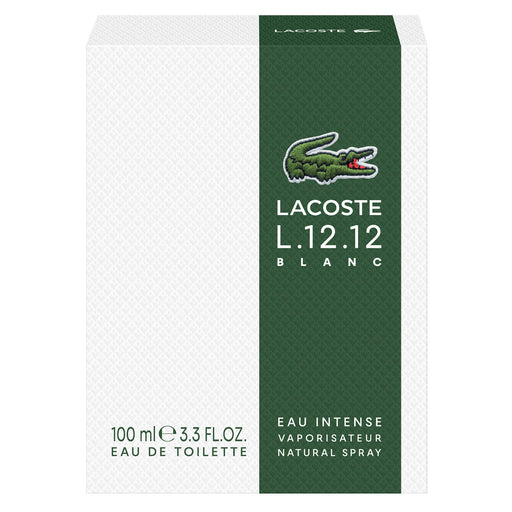 Lacoste L.12.12 Blanc Eau Intense Eau de Toilette 100ml Spray - Fragrance at MyPerfumeShop by Lacoste